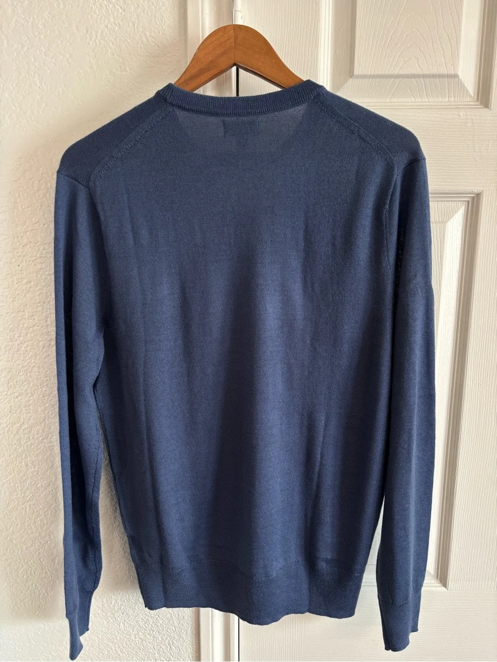 J.Crew Merino Wool Blend Crewneck Sweater Blue Size M